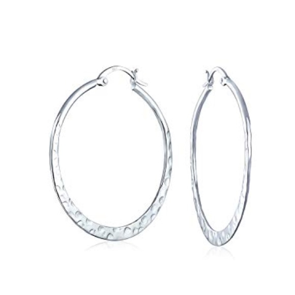 37mm Hoop Earring Sterling Silver